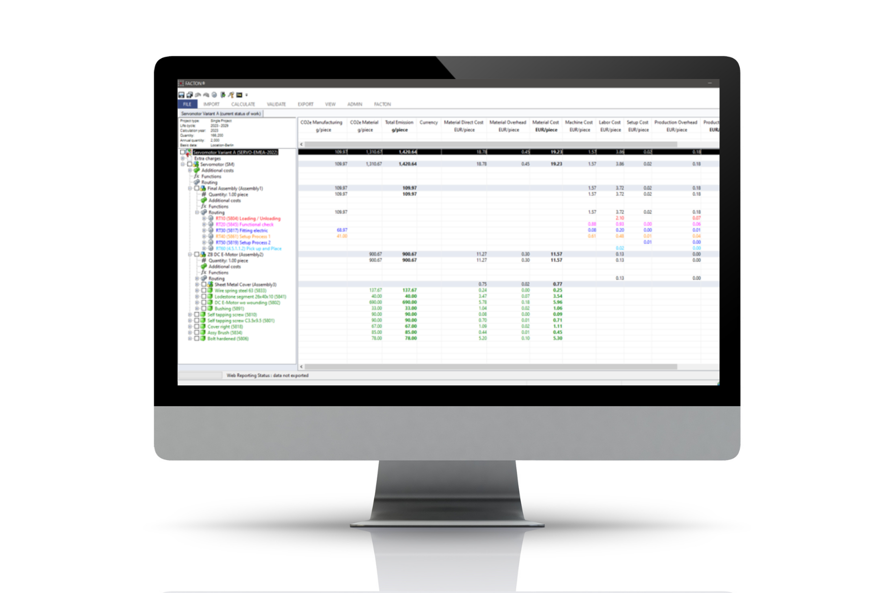 screenshot of Facton EPC Suite